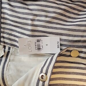 Blue pinstripe skirt. NEW